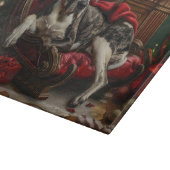 Planche À Découper Grand Danois Noël Fête (Coin)