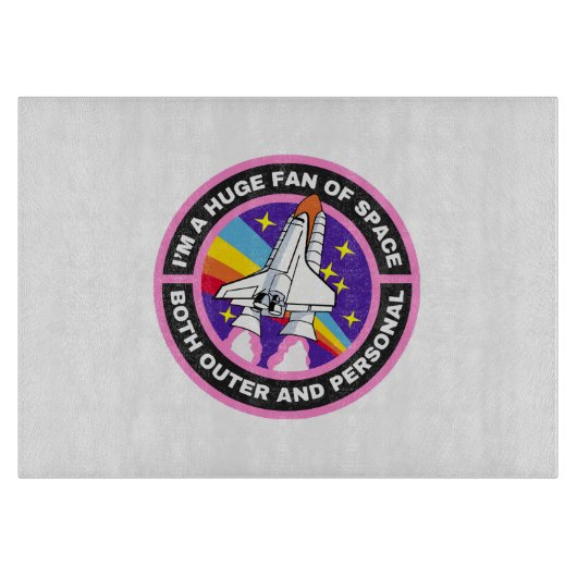 Planche À Découper grand fan de l'espace (Devant)