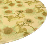 Planche À Découper Grand motif de tournesols (Coin)