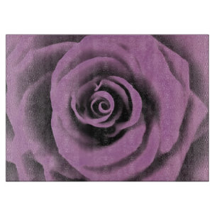 Planche À Découper Grand Rose de lavande foncée artistique