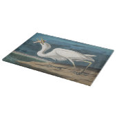 Planche À Découper Grande Peinture de la faune d'Audubon Heron blanc (Coin)