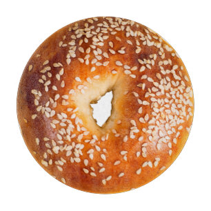 Planche À Découper Grande table de coupe de Bagel sésame