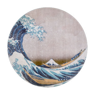 Planche À Découper Grande vague du tsunami Kanagawa Japon par Hokusai