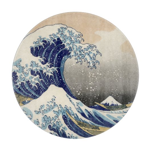 Planche À Découper Grande vague Kanagawa peinture japonaise (Devant)