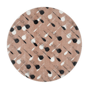 Planche À Découper Grandes géométriques Brown Motif sans fil