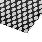 Planche À Découper Grands points rétro - blanc et noir (Coin)
