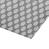 Planche À Découper Grands points rétro - tons gris / gris (Coin)