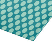 Planche À Découper Grands points rétro - turquoise et aqua (Coin)