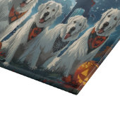 Planche À Découper Grands Pyrénées Halloween Effrayant (Coin)