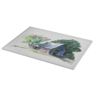 Planche à découper - Grange rurale