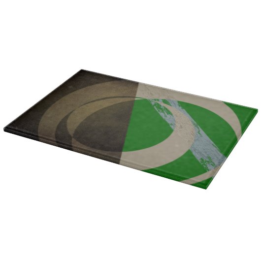 Planche à découper graphique abstraite (Coin)