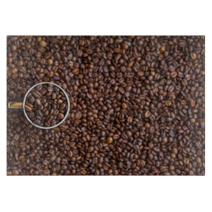 Planche À Découper Graphique de grains de café