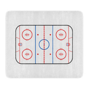 Planche À Découper Graphique de match de hockey de diagramme de