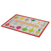 Planche À Découper Graphique des fruits saisonniers du Royaume-Uni (Coin)