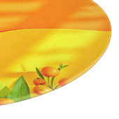 Planche À Découper Graphique Feuille et agrumes (Coin)