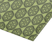 Planche À Découper Graphisme circulaire vert citron élégant et classi (Coin)