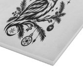 Planche À Découper Graphisme de hibou de Noël festif (Coin)