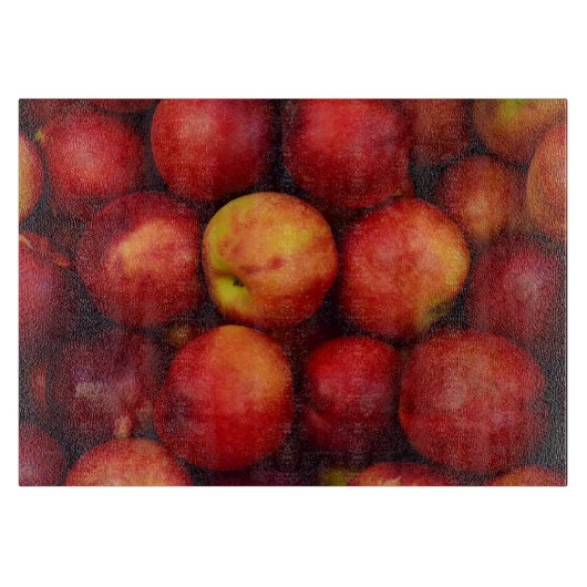Planche À Découper Graphisme de pommes rouges (Devant)