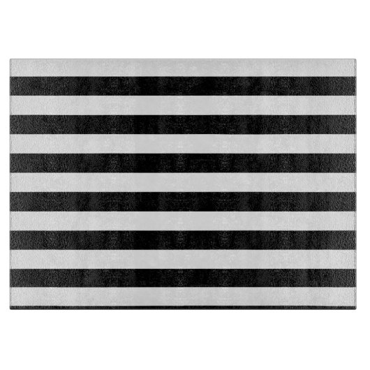 Planche À Découper Gras Gris simples en noir et blanc (Devant)