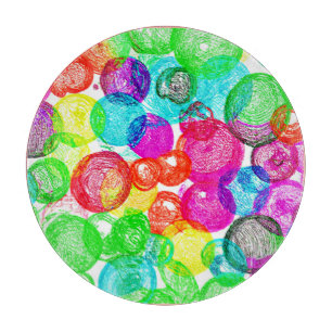 Planche À Découper Gravure avec Motif Abstrait couleur