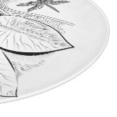 Planche À Découper Gravure de nénuphars (Coin)