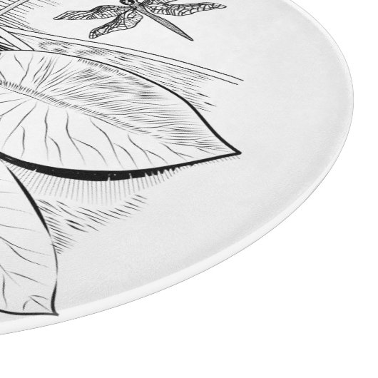 Planche À Découper Gravure de nénuphars (Coin)