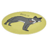 Planche À Découper Gray wolf with pipe cartoon (Coin)