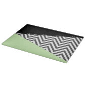 Planche À Découper Gray Zigzag, Gray Chevron, Zigzag Pattern, Mint (Coin)
