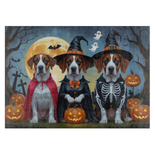 Planche À Découper Great Dane Dogs Citrouille Halloween Funny (Devant)