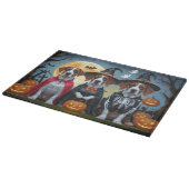 Planche À Découper Great Dane Dogs Citrouille Halloween Funny (Coin)