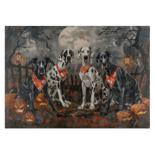 Planche À Découper Great Dane Halloween Éffrayant