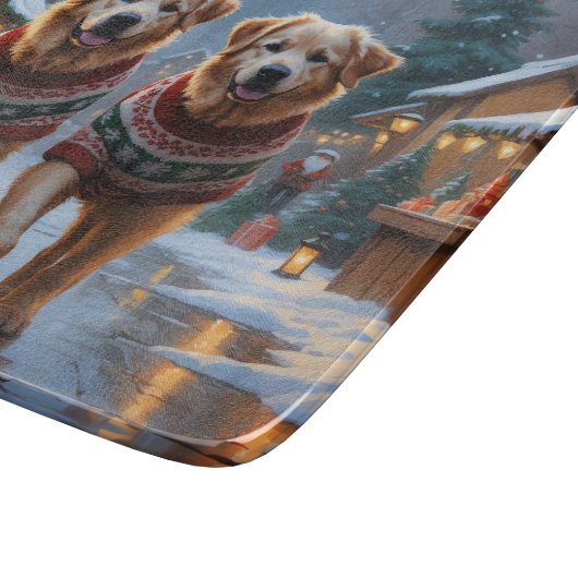 Planche À Découper Great Pyrenees Dogs Christmas Snow Holiday (Coin)