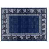 Planche À Découper Grec Meander - Grec Key - Bleu et beige (Devant)