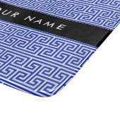 Planche À Découper Grec Meander Key H Blue, Votre Nom, Personnaliser (Coin)