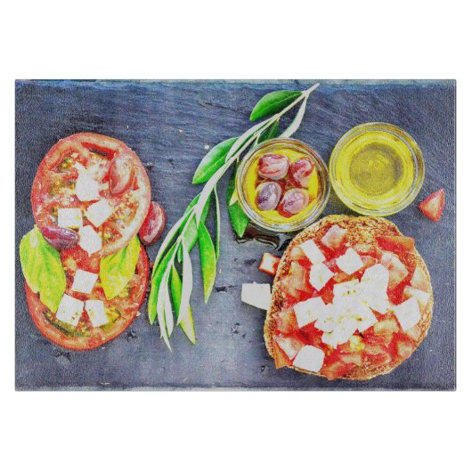 Planche À Découper "Grec & Méditerranéen" Belle Photo. Commandez dès  (Devant)