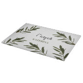 Planche À Découper Grec Yiayia Grandmère grecque Branches d'olivier (Coin)