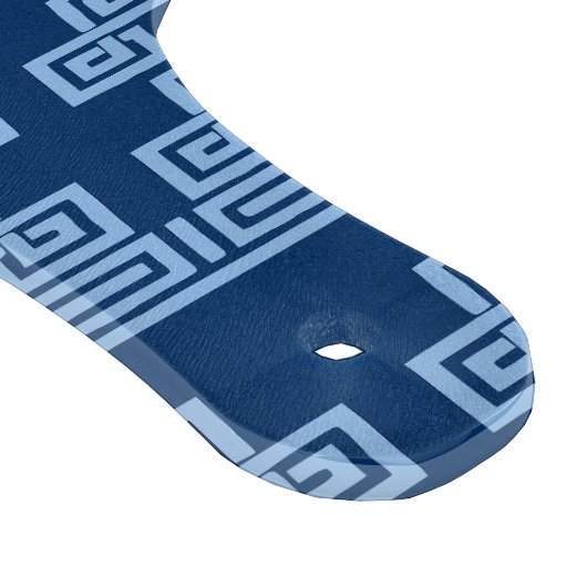 Planche À Découper Greek Key Meander Tier in Blue Indigo (Coin)