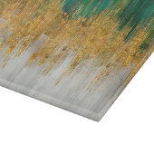 Planche À Découper Green and gold motion abstract (Coin)