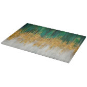 Planche À Découper Green and gold motion abstract (Coin)