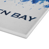 Planche À Découper Green Bay Wisconsin Skyline Blue (Coin)