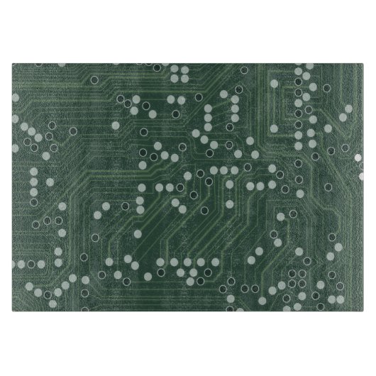 Planche À Découper Green Circuit Board Arrière - plan Art Motif (Devant)