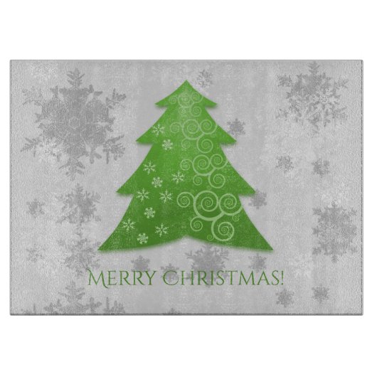 Planche À Découper Green Festive Arbre de Noël (Devant)