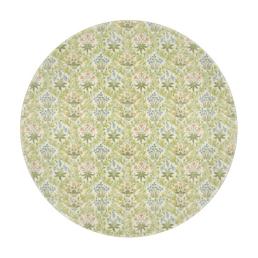 Planche À Découper Green floral pattern girly women (Devant)