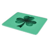 Planche À Découper Green Sparkles Shamrock St Patrick' Day turquoise (Coin)