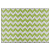 Planche À Découper Green Zigzag, Green Chevron, Motif géométrique (Devant)