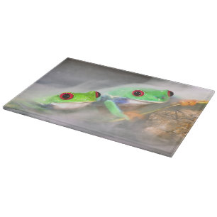 Planche À Découper Grenouille aux yeux rouges dans le brouillard, Aga