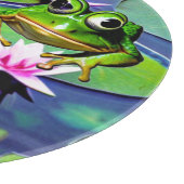Planche À Découper Grenouilles Lotus Et Lily Pad (Coin)