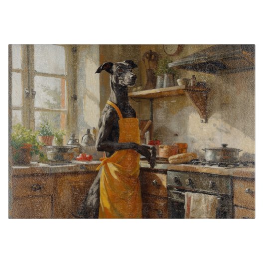 Planche À Découper Greyhound Cuisine dans la cuisine (Devant)