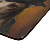 Planche À Découper Greyhound Dog en tenue de la Saint Patrick (Coin)