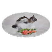 Planche À Découper Greyhound et Fleurs italiennes (Coin)